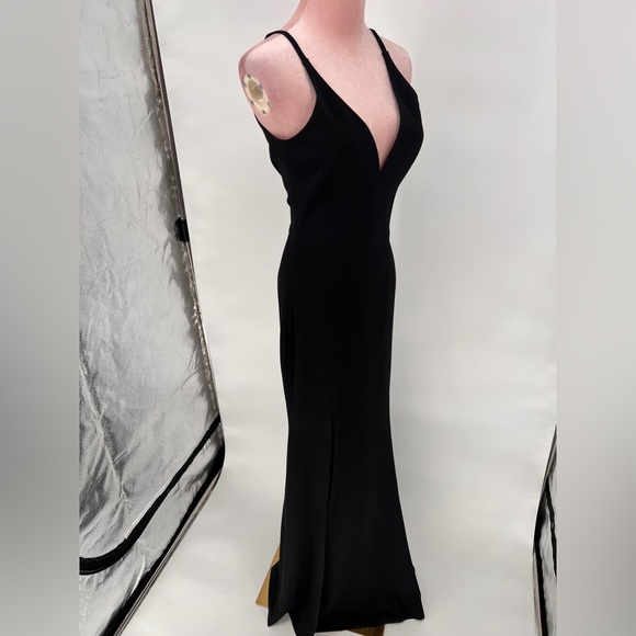 NWT Dress The Population Iris Slit Crepe Gown - Picture 10 of 15